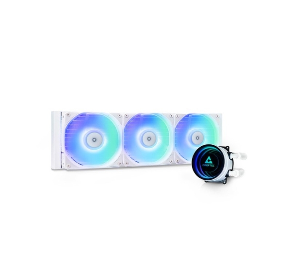 Chieftec CLC-360-RGB-W computer cooling system Computer case All-in-one liquid cooler 12 cm White