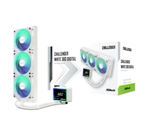 Asrock Challenger White 360 Digital Processor All-in-one liquid cooler 12 cm