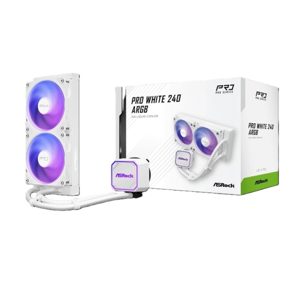 ASRock Pro White 240 ARGB Cooling