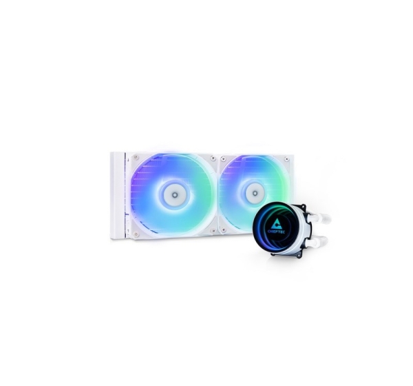 Chieftec ICEBERG 240-RGB-W Computer case All-in-one liquid cooler 12 cm White