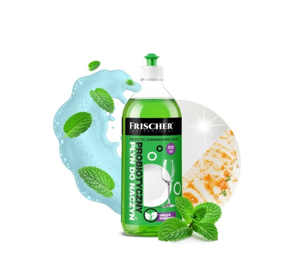 Frischer dishwashing liquid with peppermint oil, 500 ml