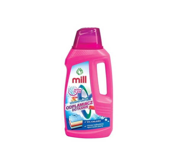 MILL Active Oxygen Stain Remover for Fabrics Universal, 0% Chlorine, Removes the Most Stubborn Stains, 1.6l