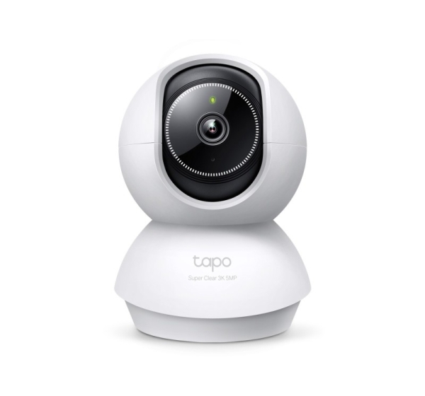 TP-Link Tapo Pan/Tilt AI Home Security Wi-Fi Camera SPEC: 3K 5MP (2880×1620), 2.4 GHz, Horizontal 360º