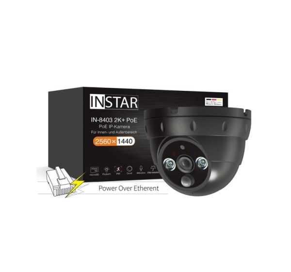 INSTAR IN-8403 2K+ PoE Schwarz