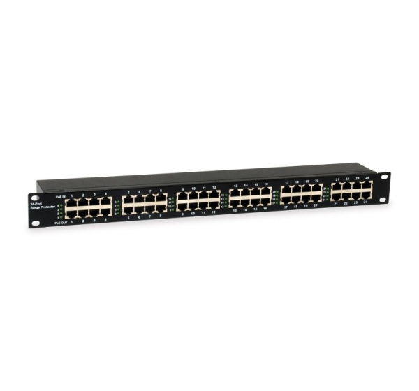 LevelOne 24-Port PoE Surge Protector, 6KV, 30W