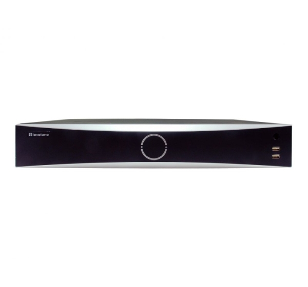 LevelOne NVR-0411 network video recorder Black, Grey