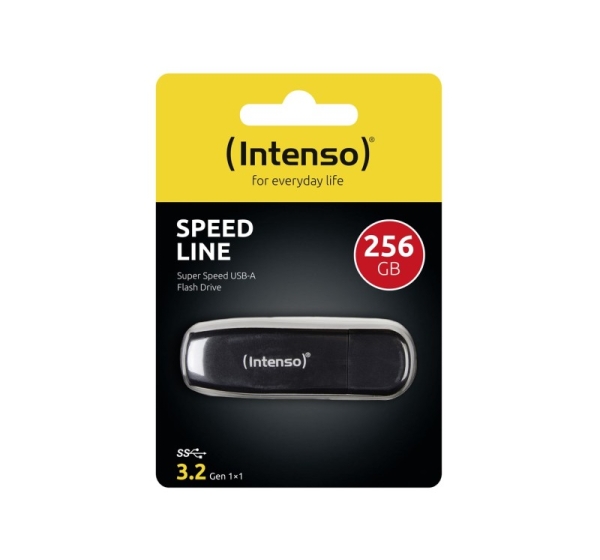 Intenso Speed Line USB flash drive 256 GB USB Type-A 3.2 Gen 1 (3.1 Gen 1) Black