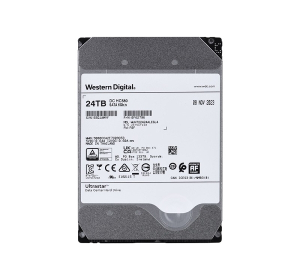 Western Digital Ultrastar DC HC580 3.5" 24 TB Serial ATA