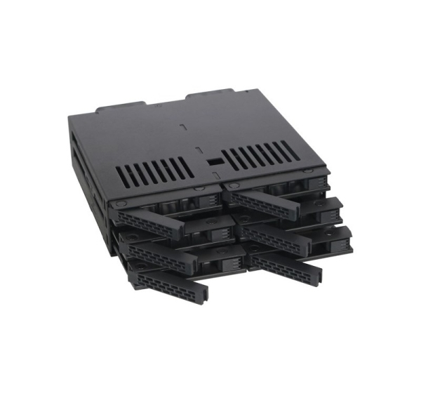 Icy Dock MB326SP-B disk array 0 TB Rack (1U) Black