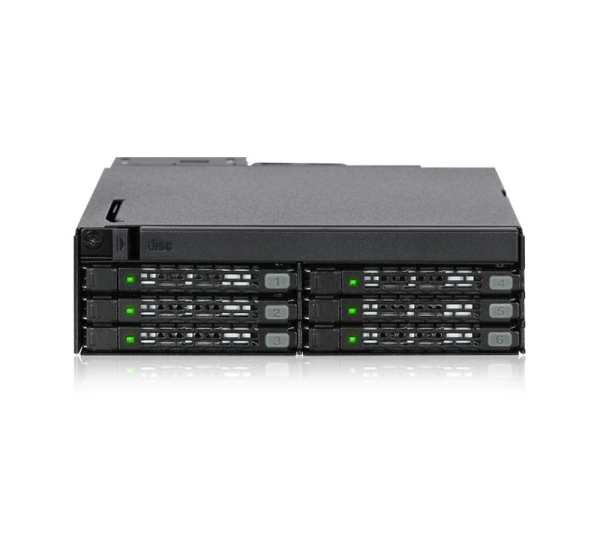 Icy Dock MB606SPO-B drive bay panel Black