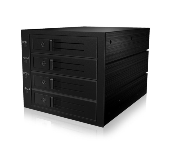 ICY BOX IB-564SAS-12G disk array Black