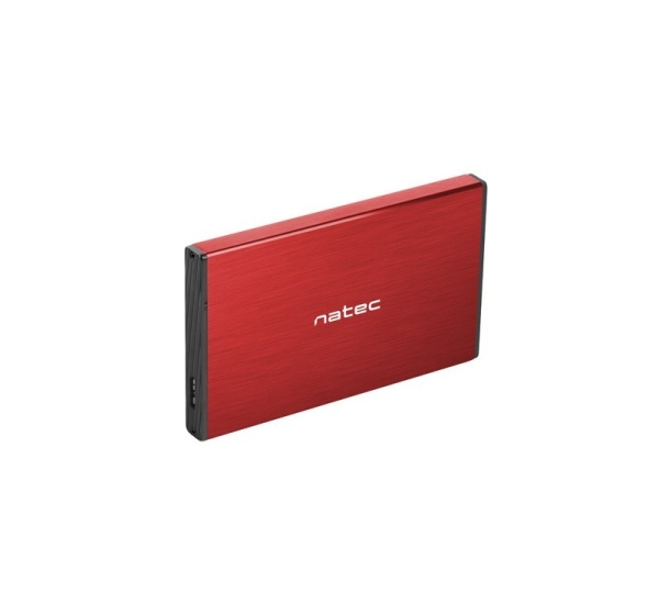 NATEC HDD ENCLOSURE RHINO GO (USB 3.0, 2.5", RED)