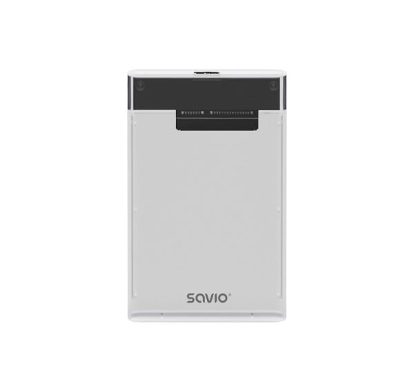 Savio 2.5" External HDD/SSD enclosure, USB 3.0, transparent, AK-66