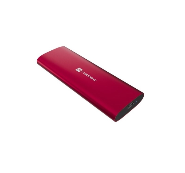 NATEC RHINO M.2 NVME LITE EXTERNAL SSD ENCLOSURE USB-C 3.2 GEN 2 RUBY RED