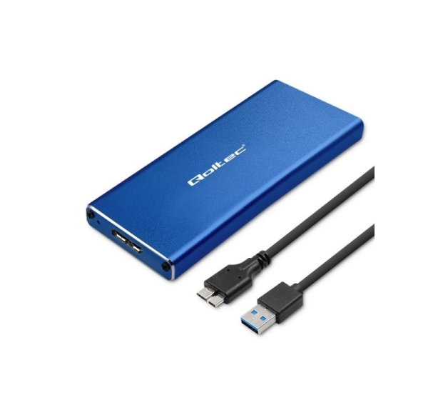Qoltec 51832 Enclosure M.2 SSD drive SATA NGFF