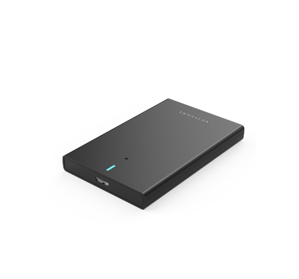 Vention 2.5 Inch SATA Hard Drive Enclosure (USB 3.0 Micro-B) Black