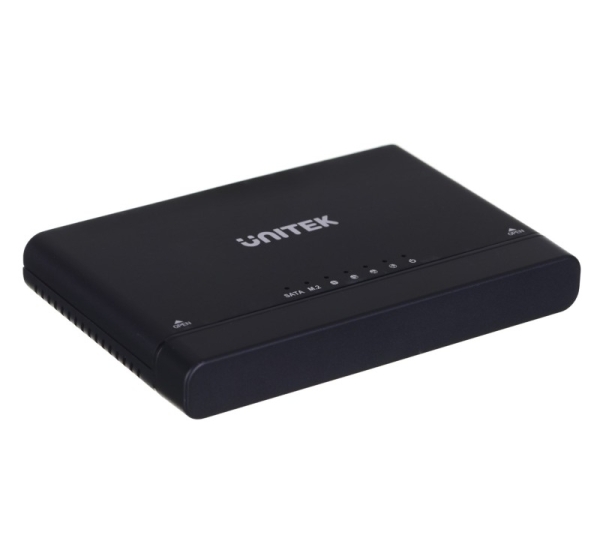UNITEK S1222A cable gender changer USB 3.2 SATA 2,5/3,5' & M.2 PCIE/NVME Black