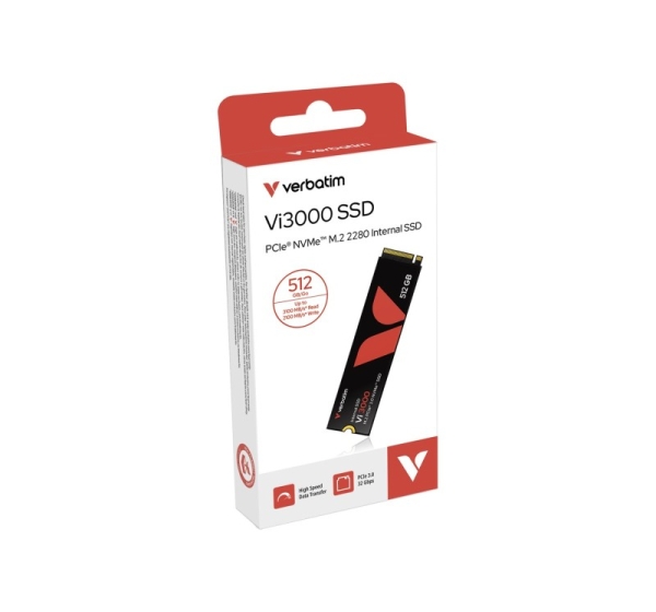 Verbatim Vi3000 PCIe NVMe M.2 SSD 512GB