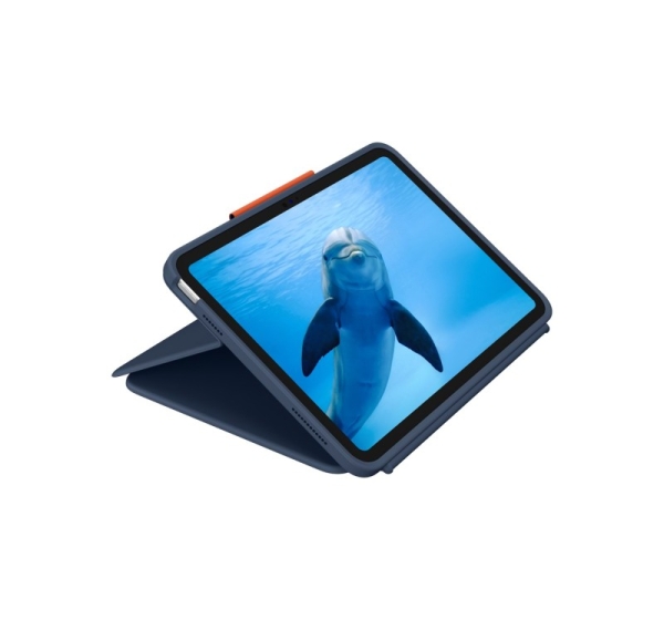 Logitech Rugged Combo 4 Touch QWERTZ German Smart Connector Blue