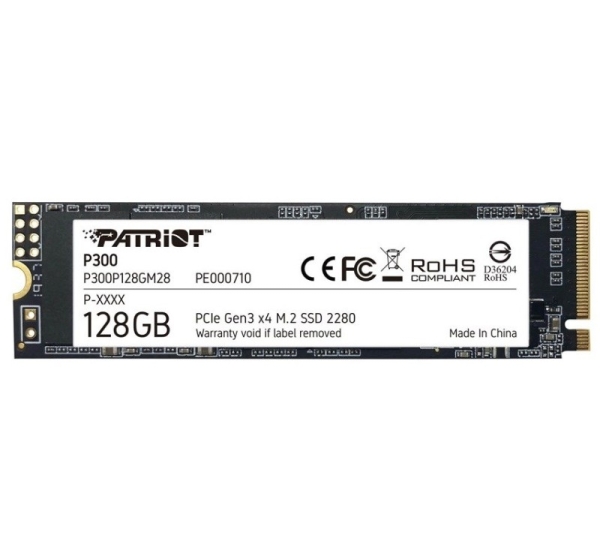 SSD PATRIOT P300 M.2 PCI-EX4 NVME 128 GB