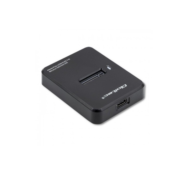 Qoltec 50313 storage drive enclosure SSD enclosure Black M.2
