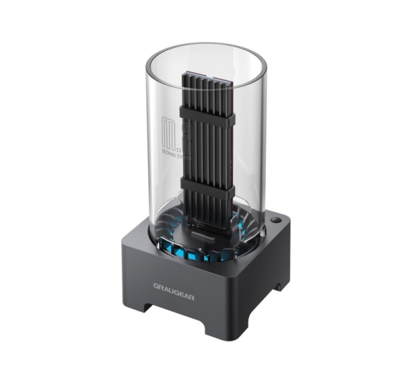 GRAUGEAR G-M2DK-AC-10G storage drive docking station USB 3.2 Gen 2 (3.1 Gen 2) Type-C Black