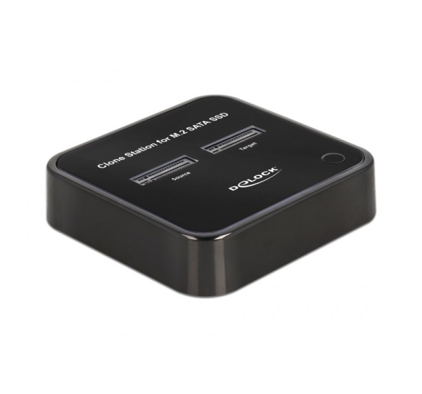 DeLOCK M.2 Docking Station for 2 x M.2 SATA SSD with Clone function