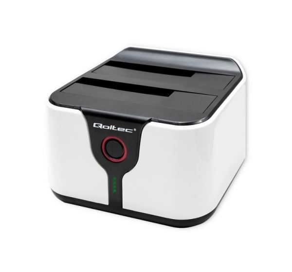 Qoltec 50309 HDD SSD 2.5" 3.5" docking station SATA III USB 3.0 Super speed 5Gb/s