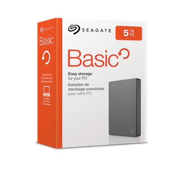 Seagate Basic external hard drive 5 TB 2.5" 3.2 Gen 1 (3.1 Gen 1) Silver