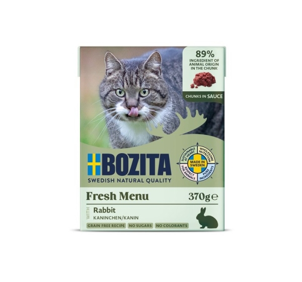 BOZITA Rabbit in Sauce - Wet Cat Food - 370g