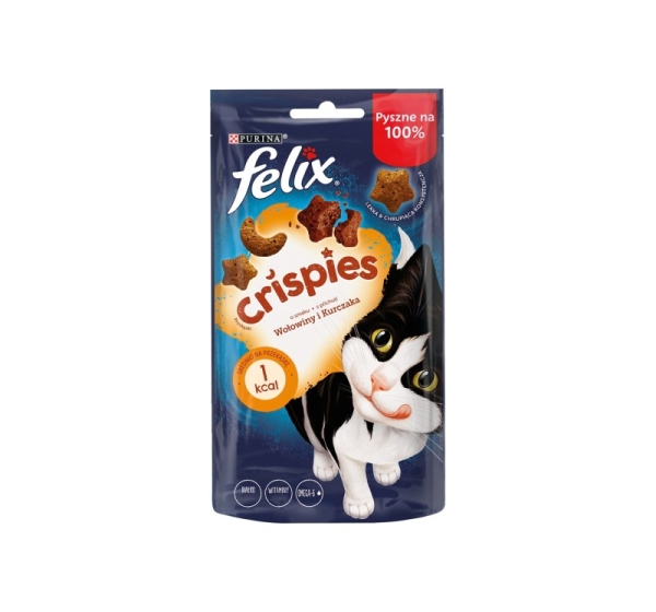 FELIX Crispies Beef, Chicken - dry cat food - 45 g