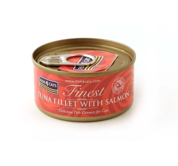 FISH4CATS Tuna fillet with salmon - wet cat food - 70g