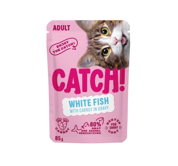 CATCH White fish and carrot in gravy - wet cat food - 85g