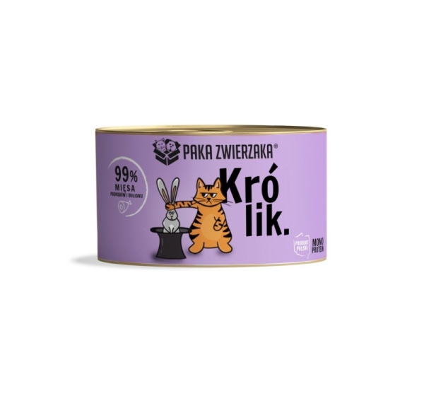 PAKA ZWIERZAKA Rabbit - wet cat food - 200g