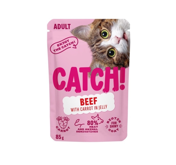 CATCH Beef and carrot in jelly - wet cat food - 85g