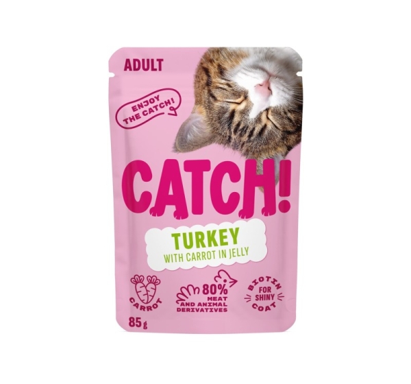 CATCH Turkey and carrot in jelly - wet cat food - 85g