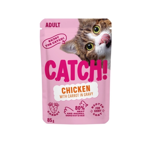 CATCH Chicken and carrot in gravy - wet cat food - 85g