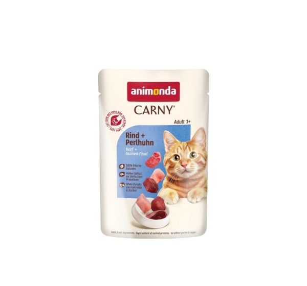 ANIMONDA Carny Adult Beef and guinea fowl - wet cat food - 85g