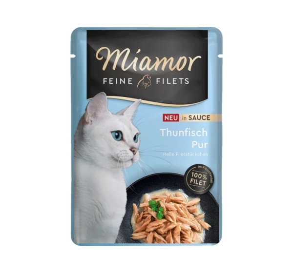 MIAMOR Fine Filets Tuna in sauce - wet cat food - 100g