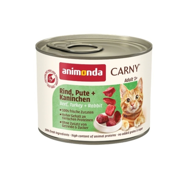 ANIMONDA Carny Adult Beef, turkey and rabbit - wet cat food - 200g