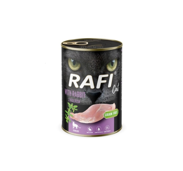 RAFI Cat Adult with rabbit - wet cat food - 400g