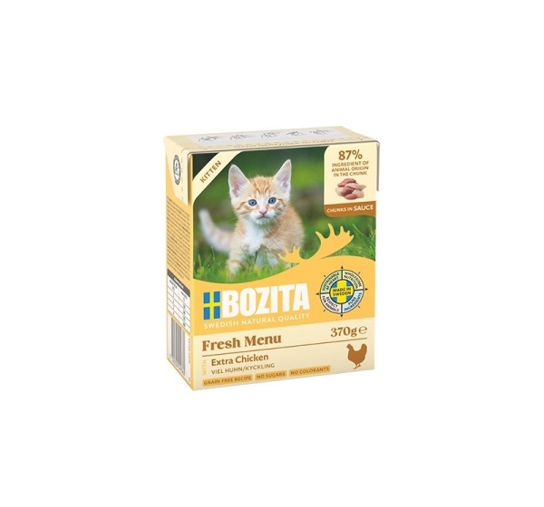 BOZITA Fresh Menu Kitten Chunks in sauce - wet cat food - 370g