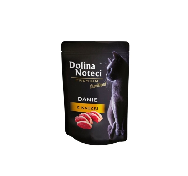 Dolina Noteci Premium Sterilised Duck dish - wet food for sterilized cats - 85g