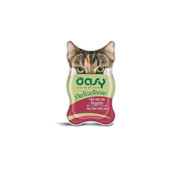 OASY Delicatesse Fine paté with Liver - wet cat food - 85g