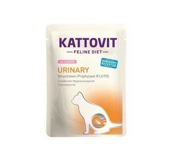KATTOVIT Feline Diet Urinary Salmon - wet cat food - 85g