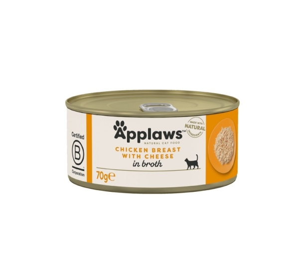 APPLAWS Chicken breast with cheese - wet cat food - 70g