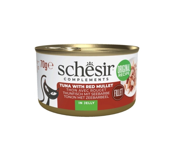 SCHESIR Complements Tuna with red mullet in jelly - wet cat food - 70g