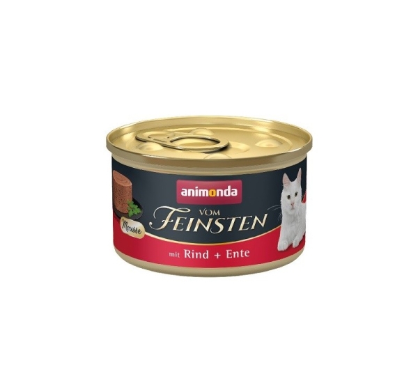 ANIMONDA Vom Feinsten Mousse Beef and duck - wet cat food - 85g