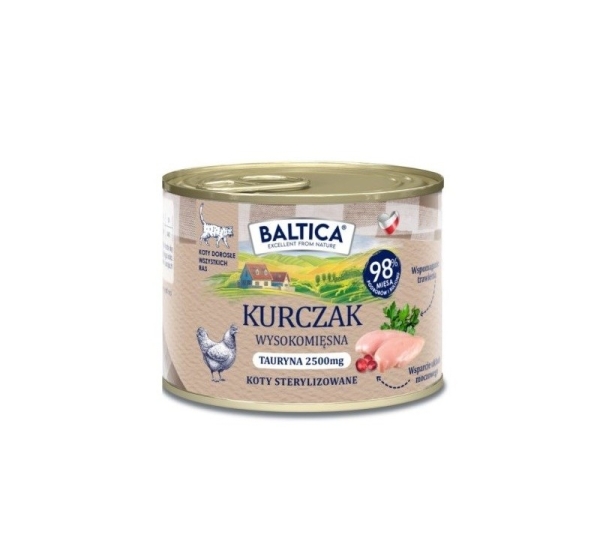 BALTICA Smaki regionów Chicken - wet cat food - 185g