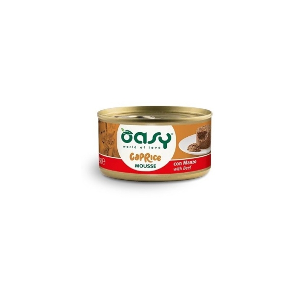 OASY Caprice Mousse Beef - wet cat food - 85g